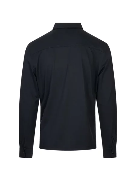 Lung tricou polo Agnona albastru