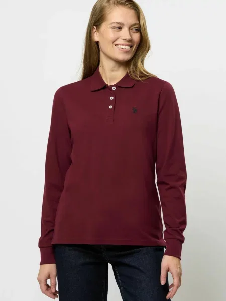 U.S. POLO ASSN. Póló UWLise tengerészkék / sötétvörös