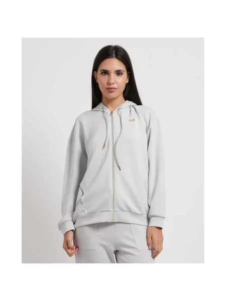Bluza rozpinana Emporio Armani szara