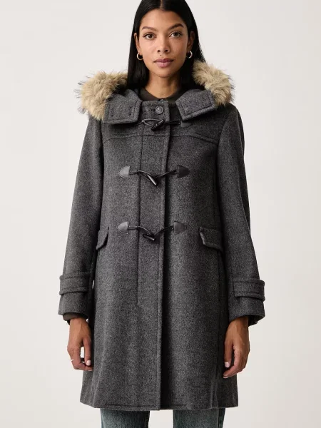 Weekend Max Mara palton pentru femei din lână WKDEPICA gri