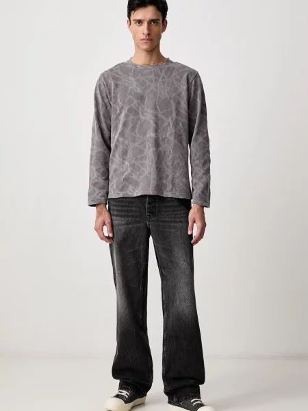 BEAMS longsleeve z bawełną
