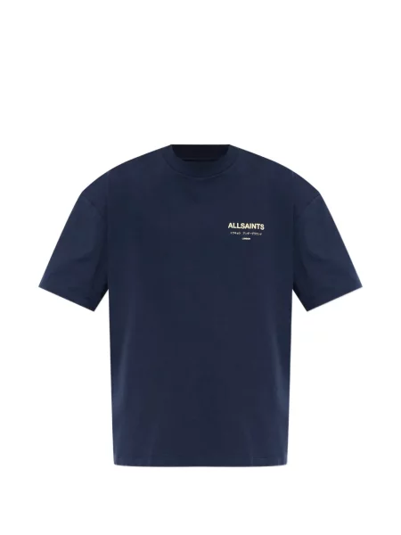 Tricou Allsaints cu imagine albastru