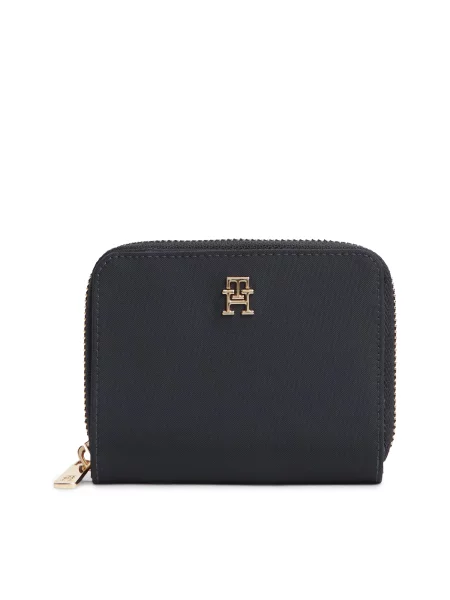 Portofel Tommy Hilfiger Th Icon Med Za W/Flap Bleumarin albastru