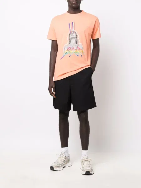 Tričko Marcelo Burlon County Of Milan s potiskem oranžové