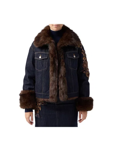 Kurtka Ermanno Scervino niebieska