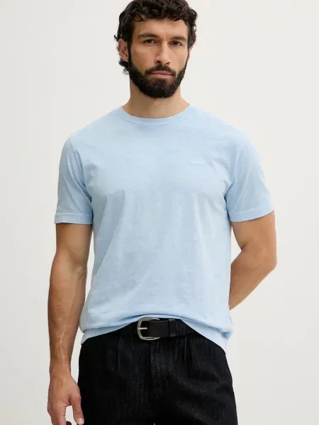 Gant t-shirt basic niebieska