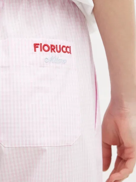 Брюки Fiorucci с высокой посадкой розовые