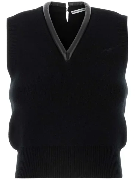 Vestă Alexander Wang tricotate negru
