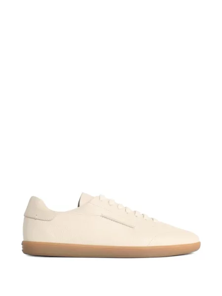 Sneakerși Zegna cu șireturi din piele