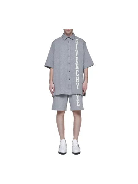 Koszula z krótkim rękawem Givenchy z dżerseju szara