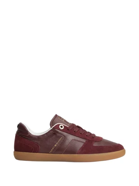 Sneakerși Tommy Hilfiger din piele roșu