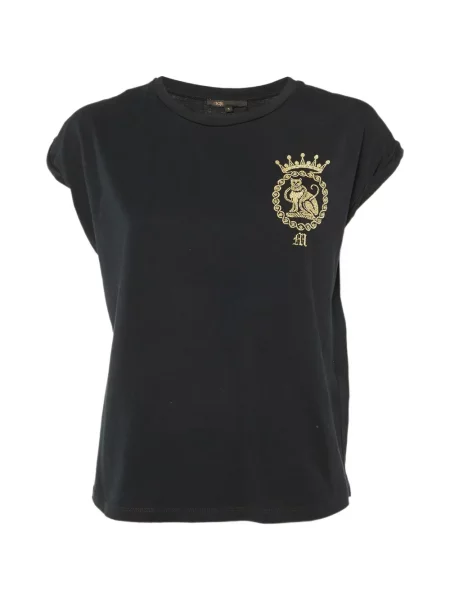 Tricou Maje cu broderie negru