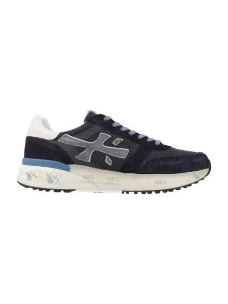 Premiata Sneakers MICK cu adaos de piele albastru