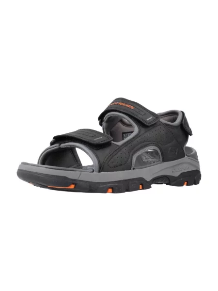 Skechers Tresmen Sandały Garo czarno-pomarańczowe 41 czarne