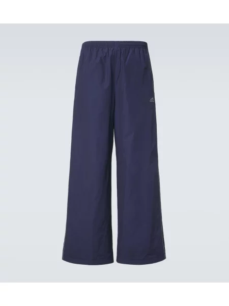 Pantaloni Balenciaga alergare albastru