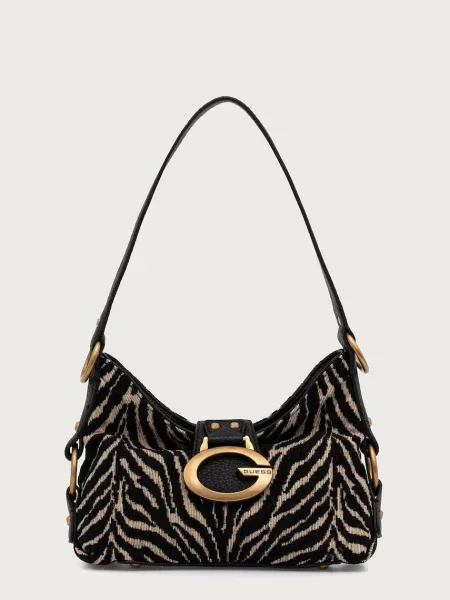 Geanta hobo Guess negru