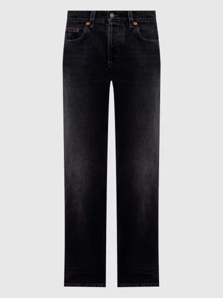 Джинси з патчем логотипа Saint Laurent сірі