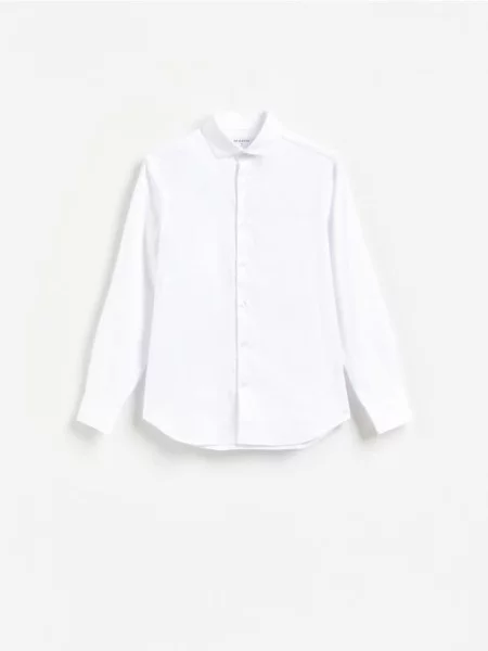 Reserved Cămașă slim fit din alb