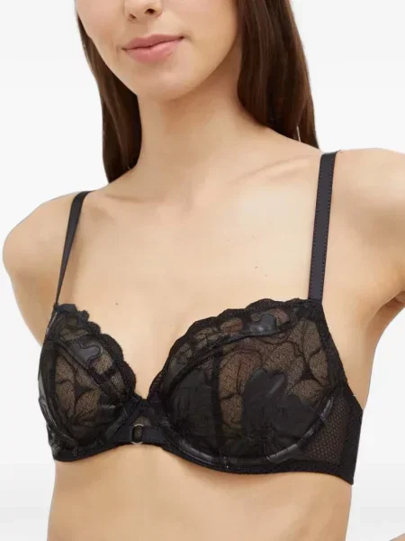 Sutien Chantelle cu model floral din dantelă negru