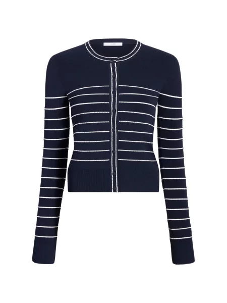 Cardigan Adam Lippes cu dungi albastru