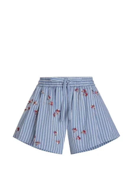 Pantaloni scurți Dolce & Gabbana cu model floral cu imagine albastru