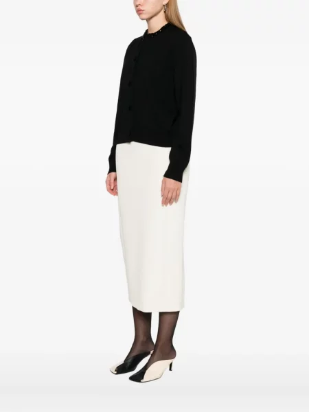 Μάλλινη ζακέτα Jil Sander μαύρο