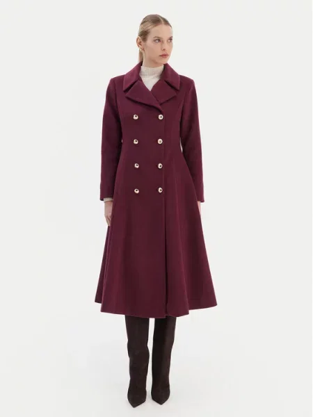 Rinascimento Демісезонний плащ бордовий