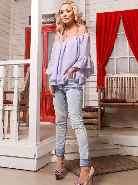 CARICA Блуза Бузковий