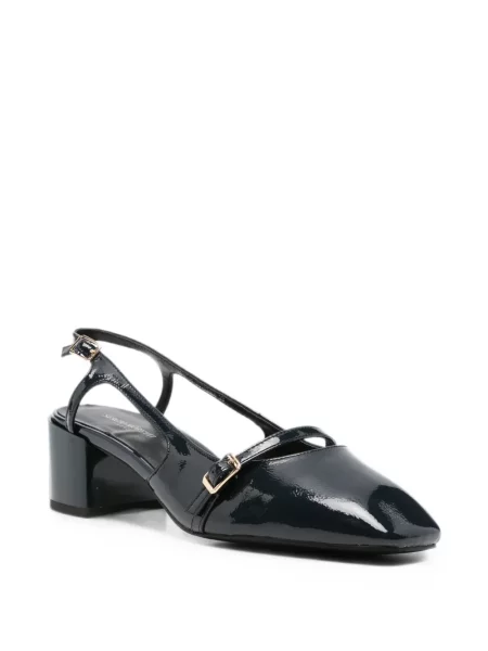 Pantofi cu toc Sergio Moretti Firenze cu cataramă slingback negru