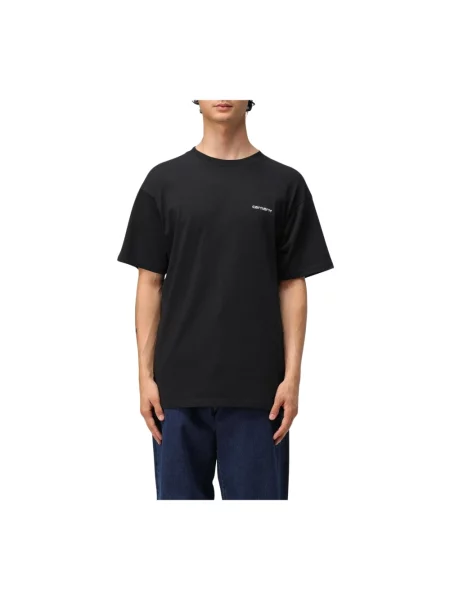 T-shirt Carhartt WIP S/S Script Embroidery T-Shirt Black M biała