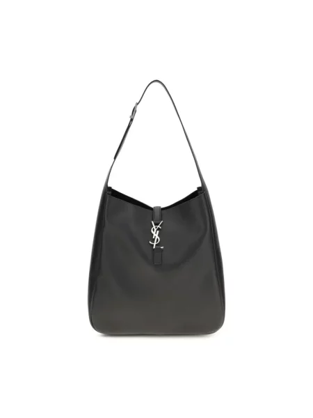 Torebka hobo Saint Laurent skórzana czarna