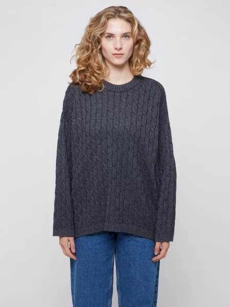 Кофти та светри PRPY віскоза/нейлон сірий