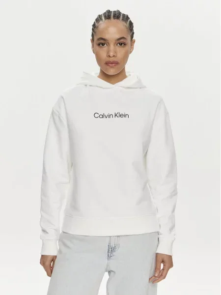 Calvin Klein Bluza Hero Logo biały