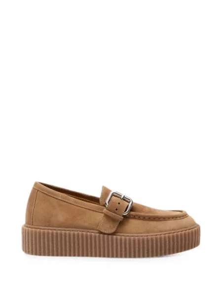 Pantofi loafer Weekend Max Mara din piele maro