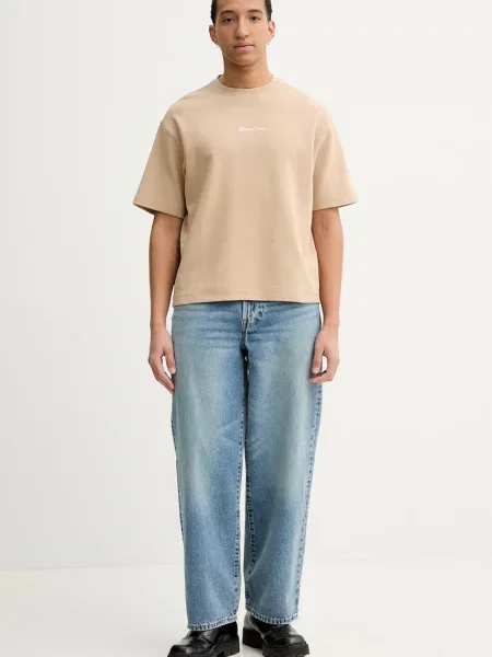 Guess Jeans t-shirt beżowa