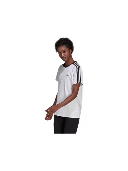 Prugasta majica Adidas crna