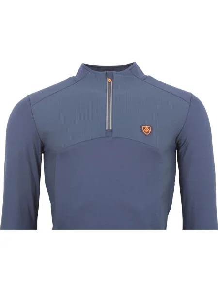 Tricou mânecă lungă Peak Mountain albastru