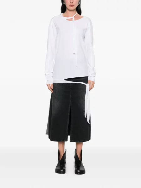 Tricou Individual Sentiments cu legături alb