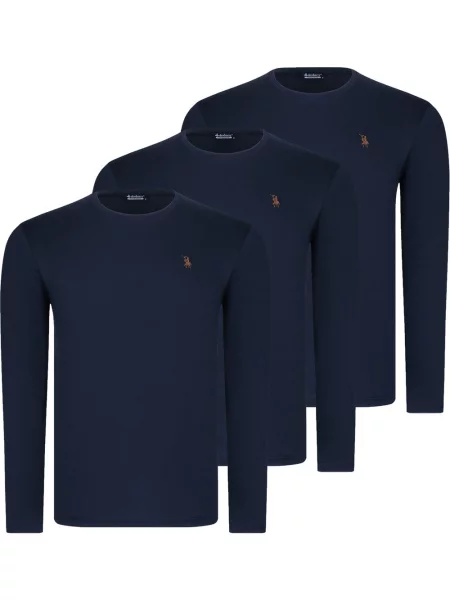 Majica z dolgimi rokavi Dewberry z dolgimi rokavi modra