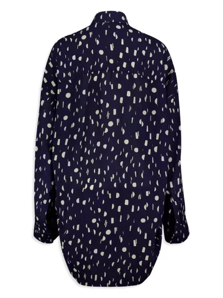 Cămașă Balenciaga plisată albastru