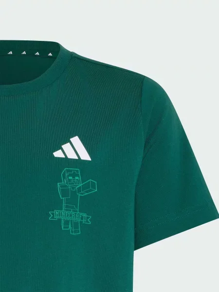 Детская футболка Adidas зеленая
