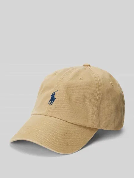 Polo Ralph Lauren czapka z daszkiem beżowy gładka brązowa