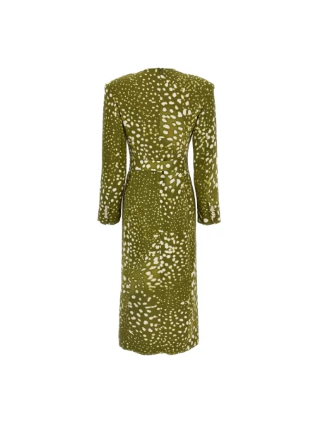 Sukienka Dries Van Noten zielona