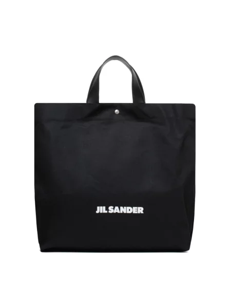 Shopperka Jil Sander bez obcasa czarna