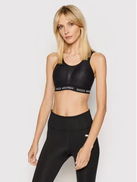 Утепленный топ Shock Absorber для бега черный