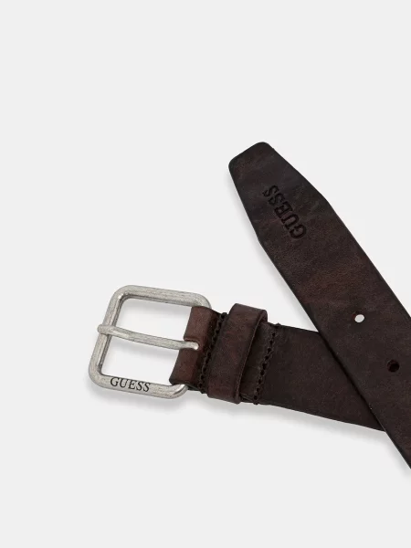 Кожаный ремень Guess с ремешками
