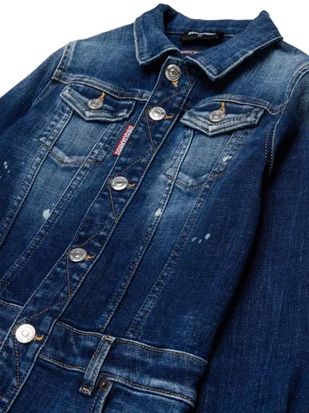 Dětské džínové šaty Dsquared2 modré