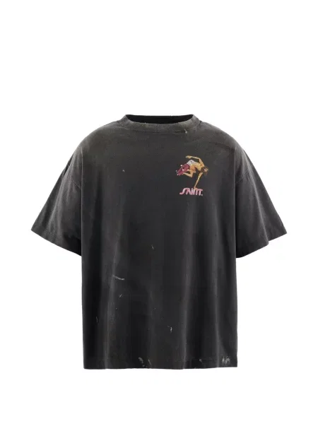 Tricou Saint Mxxxxxx zdrențuiți negru