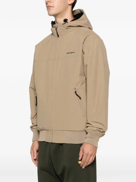 Geacă Carhartt Wip cu glugă maro