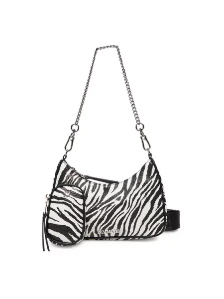 Ročna torba Steve Madden bela